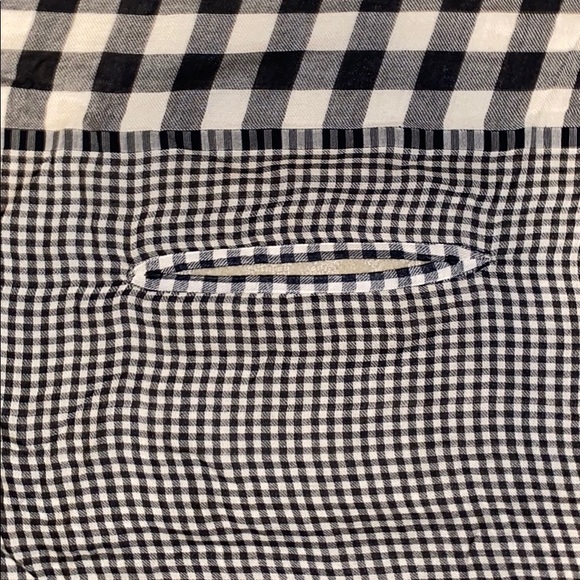 NWT Madewell Plaid Checkered Gingham Scarf Cape - Picture 6 of 8